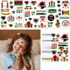 CupaPlay 440PCS Happy Juneteenth Day Party Favors Tattoos Temporary Freedom Day Patriotic Party Supplies Goodie Bag Stuffers Favors Prize(30 Sheets)