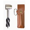Survival Tool for Bushcraft Settlers, Manual Drill Wrench, Scotch Eye Auger Drill and Hand Hole Maker for Camping, Outdoor, Bushcrafting, with Protective Case and Hook