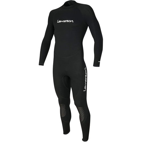 Lemorecn Mens Wetsuits Jumpsuit Neoprene 3/2mm Full Body Diving Suit (3031blackXL)