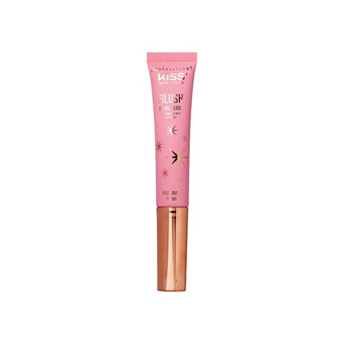 Kiss New York Professional Pearl Liquid Blush Beauty Wand, High Pigment Glow for Cheek, Eye & Lip, Non-Greasy Hydration Lightweight with Sponge-Tip Applicator (Passionate Peony)