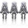 Skeleton Man Balloon Halloween Balloons Skeleton Balloons for Halloween Themed Party Supplies Birthday Party Decorations Halloween Party Decorations Balloons Party Sets-3PCS