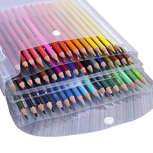 TENPEN-50-Color Colored Water soluble Pencils Set For Adults And Kids/Vibrant Colors,Drawing Pencils for Sketch, Arts, Coloring Books