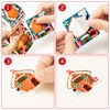 Haooryx 300pcs Christmas Make a Gingerbread House Scene Sticker Roll Make Your Own Christmas Gingerbread House Sticker Decals DIY Art Craft for Xmas Holiday Party Supply Water Bottle Envelopes Decor