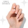 Adora Couture Semi Cured Gel Nail Strips French Tip | 30pcs White French Nail Wraps Mothers Day Gifts for Mom | Gel Nail Stickers with UV Light Required (White French 2B)