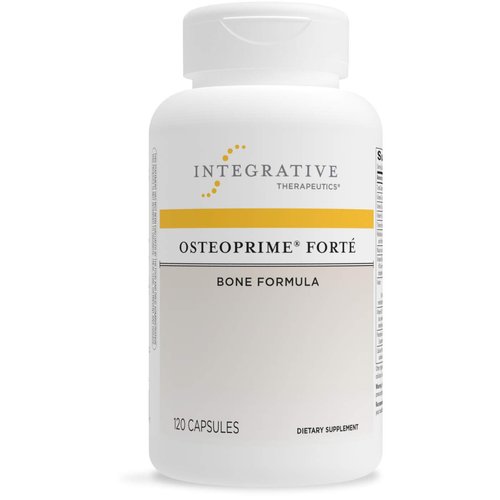 Integrative Therapeutics Osteoprime Forte - Bone Health Support with 5 Types of Calcium* - Dietary Supplement with Magnesium, Zinc, and Vitamin C, D & B12 - Gluten Free & Dairy Free - 120 Capsules