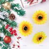 AUEAR, 12 Pack Sunflower Alligator Clips Duckbill Hair Clip Flower Hair Clip Barrettes Styling Accessories for Women Beach Summer Party