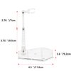 Yocoolfun 3 Pcs Action Figure Stand,Assembly Display Holder Base Doll Model Support Stand Compatible with HG RG SD SHF Gundam 1/144 Toy Clear