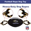 Pets First NFL Baltimore Ravens Football Dog Toy, Tough Quality Nylon Materials, Strong Pull Ropes, Inner Squeaker, NFL Team Color