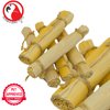Bonka Bird Toys 2375 Pk5 4-Inch Banana Leaf Sticks Foot Talon Natural Chew Parrot Pet Cage Toy, Conure, Ringneck, Quaker, and Similar Breed Sizes