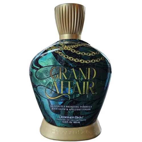 Australian Gold Designer Skin Grand Affair Quadruple Bronzing DHA Bronzer Tanning Lotion 13.5 oz with Designer Skin Worship Worthy Packet 0.5 fl oz