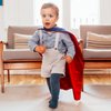 Evlatte Kids Superhero Cape and Mask, Festival Fancy Dress Superhero Costumes for Boys and Girls Dress up for Halloween Christmas Cosplay Birthday Party (Blue-Red)