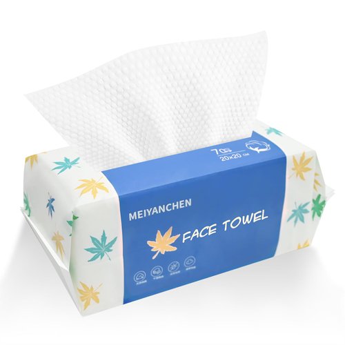Disposable Face Towel 70 Count for Sensitive Skin，9.17oz/pack Extra Thick Soft Clean Facial Wash Cloth, Face Towelettes Disposable for Skin Care, Skin Towels Makeup Remover, Facial Cleansing