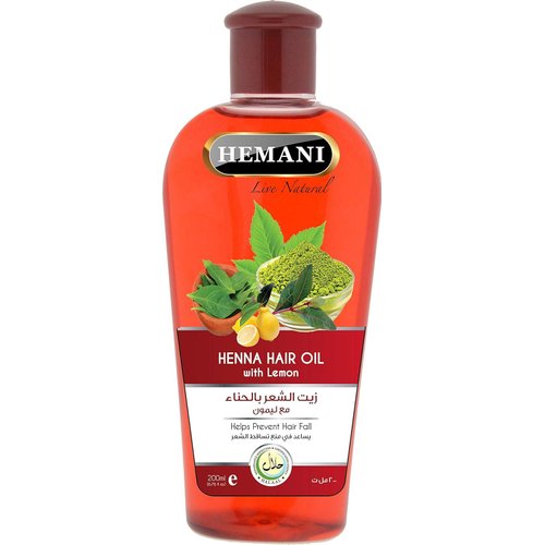 Hemani Hair Oil 200ml, Zayt al-Ḥinnā&#39; lil-Sha&#39;r, Natural Solution for Strong, Shiny &amp; Healthy Hai...