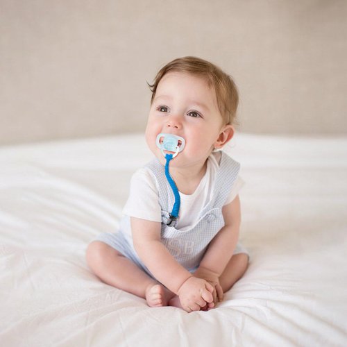 Pacifier Clip for Boys and Girls 6 Pack Baby Pacifier Holder Leash 100% Handmade Braided Fits All Pacifiers & Teething Toys Modern Unisex Baby Gift