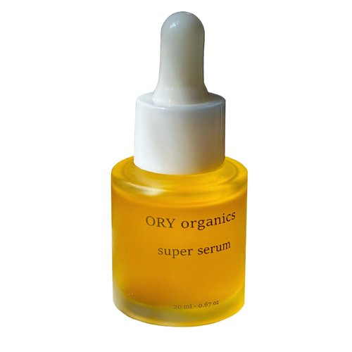 Organic Golden Jojoba & Rosehip Oil Super Serum, Facial Oil, Moisturizer, No Make up Glow, Non Comedogenic, Radiant Skin, 20 Ml (.67 Oz)