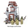 MOOXI WW2 Battlefield Ruins Military Building Blocks Set(242PCS).Suitable for Children's Military Block Creations.