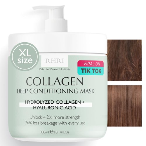 11 Fl.Oz Deep Conditioning Hair Mask for Dry, Damaged, and Bleached Hair - Enriched with Collagen...