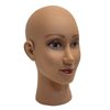 Ladella Beauty Cosmetology Wig Stand Block Bald Female Makeup Manikin Head for Wigs Making " not Styrofoam " Display Mannequin Head (DB-BALD+C)