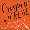 Creative Converting Creepin It Real Halloween Beverage Napkins, 5", Multi-color