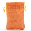 Tvoip 30Pack Burlap Bags with Drawstring Gift Bags Jewelry Pouch for Wedding Party and DIY Craft (Orange, 4 x 5.5 Inch)
