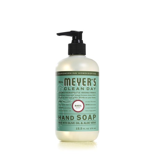 Mrs. Meyer's 651344EA Clean Day Liquid Hand Soap, Basil, 12.5 oz