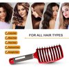 Hairstreaq Detangling Brush, Wet Dry Detangler Hair Brushes, Vented Detangling Brush, Fast Drying Styling Massage Hairbrush for Women & Kids’ Long, Thick, Thin, Curly & Tangled Hair (Gold)