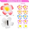 10PCS 2.76'' Plumeria Flower Hair Clip Hawaiian Hair Barrettes for Women Girl Foam Artificial Tropical Flower Hairpin Hair Accessories for Bridal Wedding Party Beach Tropical Vacation Hair Decorations