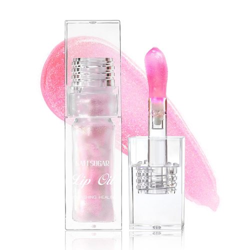 BEETUY Conversionh Magic Color Changing Lip Oil, Plumping Hydrating Nourishing Glowing Lip Oil, Lip Oil Long Lasting Glitter Color Changing Transparent Care, Fresh Texture Non-Sticky.(Color 02)