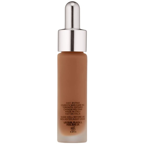 COVER FX Custom Cover Drops, Multi-Use Shade-Adjusting Liquid Foundation and Concealer Makeup, Vegan & Cruelty-Free Lightweight Skin Enhancer, 0.25 Fl Oz, N Deep 3