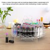 Marketing Holders Lucite Spinning Cosmetic Storage Caddy 56 Slot Makeup Mascara Lip Stick and Balm Space Saving Oil Perfumary Rotating Organizer