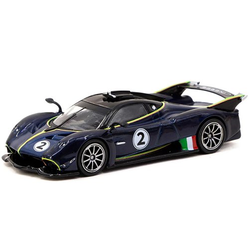 Tarmac Works Huayra R #2 Blu Avio Blue Metallic with Black Top Global64 Series 1/64 Diecast Model T64G-TL035-BL