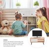 Toyvian 1/12 Scale Dollhouse Miniature Tv Dollhouse Living Room Television Mini Tv Mini Tv Cabinet Doll House Furniture Tiny Tv Set for Dollhouse Mini Furniture Decor Accessories