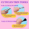 FANDAMEI Nail Buffer Kit, 10 PCS Nail Buffer Block with Different Grit, Nail Buffers, Nail Buffing Block, Buffer Nail File, Cuticle Trimmer, Nail Care Kit, Nail Tools, Nail Kit, Manicure Tools