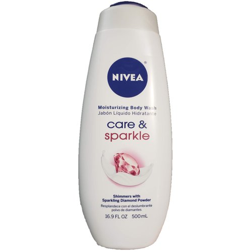 NIVEA Care & Illuminate Moisturizing Body Wash, Shimmers With Sparkling Diamond Powder 16.9 oz ( Pack of 1 )