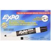 EXPO Low Odor Dry Erase Markers, Bullet Black, 12 Pack, for Whiteboards, Glass and Non-porous Surfaces. Ideal for Classrooms, Offices and Homes
