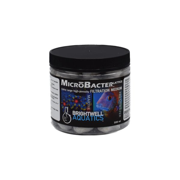 Brightwell Aquatics MicroBacter Lattice XL – Porous Biological Filtration Medium for use in Freshwater, Planted, Brackish Aquariums and Systems, 500 ml