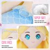 Athoinsu Mermaid Princess Stuffed Animal Soft Plush Toy Doll Birthday Children's Day for Toddlers Girls, Yellow, 15.5''