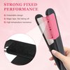 2 Pcs 2024 New Flat Iron Comb, Flat Iron Comb Attachment Clip On, Upgrade Barber Hair Straightening Comb, Professional or Home Use Compact Hair Styling Tool (Red+Black)