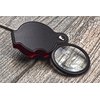 SE 5X Folding Pocket Magnifier with 1-1/2" Glass Lens Diameter - MF2054B