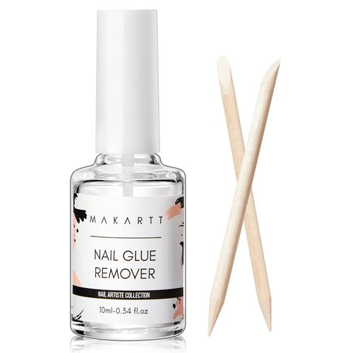 Makartt Nail Glue Remover for Press on Nails: 10ML Glue Off for Nail Tips Acrylic Nails Fake Nails Debonder Adhessive Remover Acetone-free Nail Polish Remover, Can't Remove Gel Nail Polish