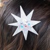 Red Mushroom Star Acetate Hair Clips,Hair Side Clips Magic Ball Duckbill Clips Moon Barrettes Creative Eggplant Hairpins Hair Accessories for Women Hair Clips, Hair Accessories
