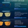 ANYLUV Gaming Glasses for Men Anti Blue Light Computer Glasses Rectangle Al-Mg Metal Frame UV400 Mens Blue Light Screen Blocker