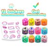12 Pack Jelly Cubes Clear Slime Set Crystal Slime with Jelly Cubes Party Favors Holiday Birthday Toys for Kids Christmas Toys for Boys and Girls