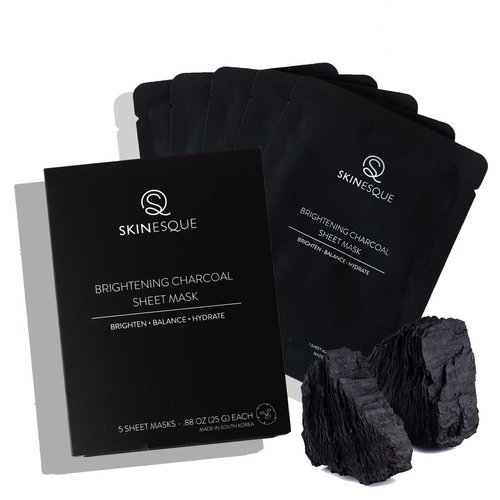 SKINESQUE Brightening Charcoal Sheet Mask