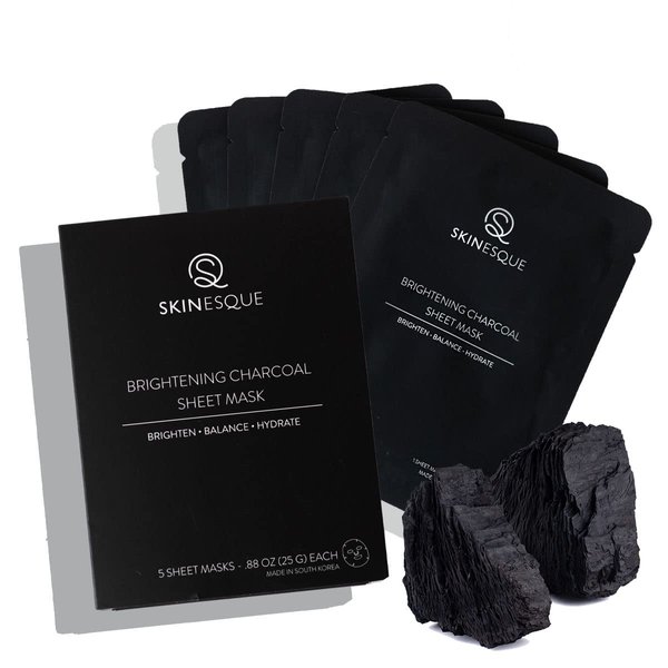 SKINESQUE Brightening Charcoal Sheet Mask