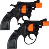 ArtCreativity Shot Cap Gun Revolver Toy for Kids, Set of 2, Cool Shooter Toys for Boys and Girls, Kid-Safe Revolver Toy Pistol for Active Fun, Great Halloween Accessory for Children 4 5 6 7+