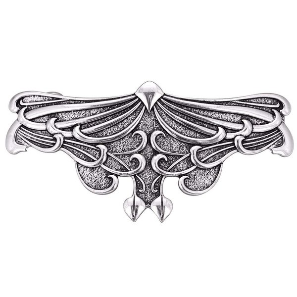 TEAMER Art Nouveau Leaf Hair Clip Metal Barrettes Hair Accessories Styling for Women (Silver)