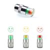 ANKI HAPPIGO 8Pcs 2.2Bar 32PSI Car Tire Pressure Monitor Valve Stem Caps Sensor Indicator 3 Color Eye Alert
