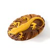 Gecko, All Natural Wood Puzzle Box, Handcrafted with Hidden Compartment and Key, Exotic Intarsia Wood Art