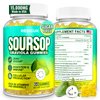 Soursop Graviola Gummies, Max Strength Soursop Leaves Extract with Sea Moss, Turmeric for Cell Support & Regeneration, Immunity, Liver and Antioxidant, Sugar/Gluten Free, Vegan - 60 Soursop Gummies